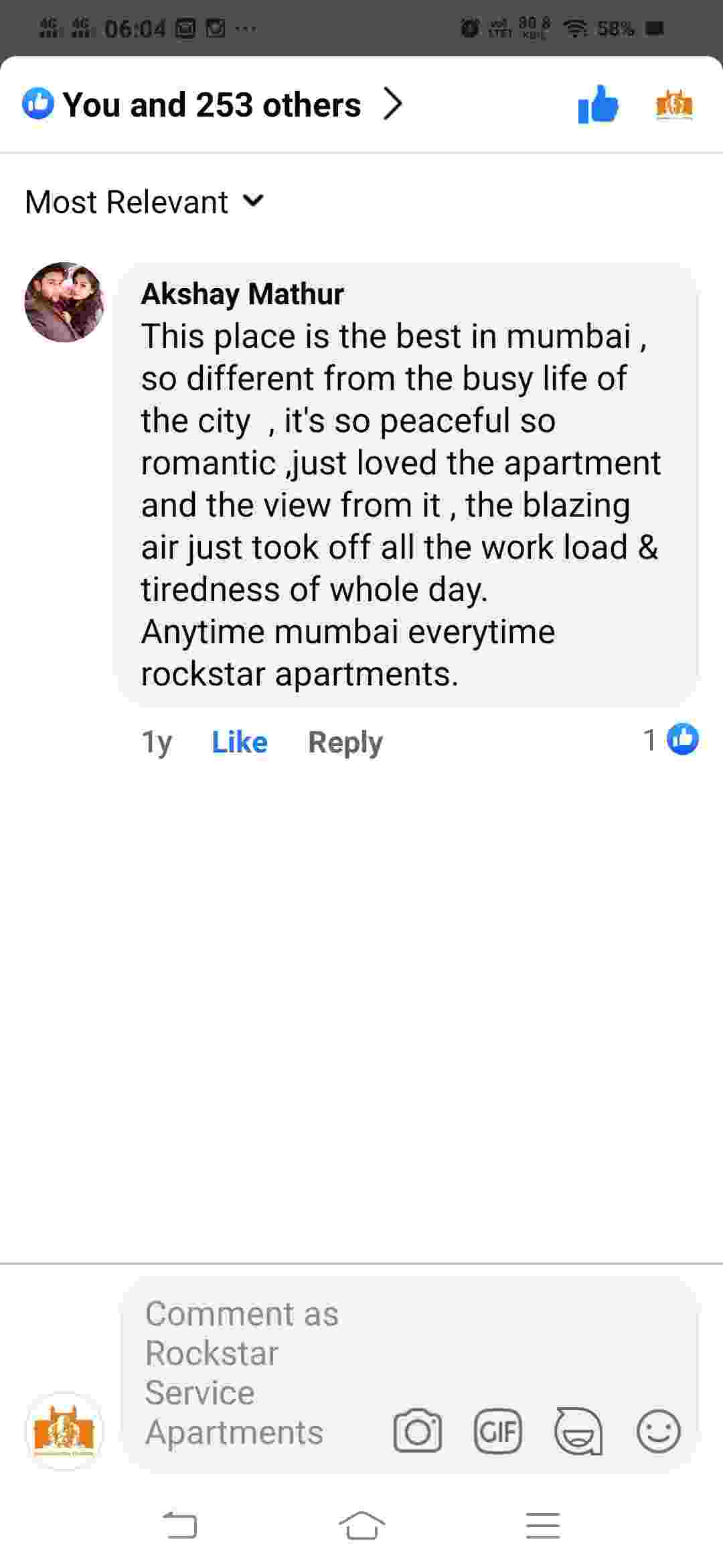 rockstar service apartments reviews